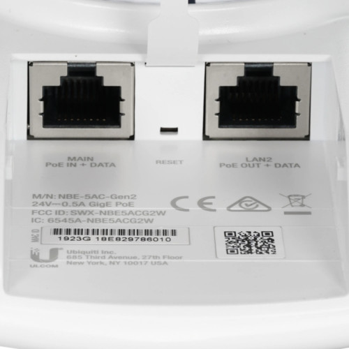Точка доступа Wi-Fi Ubiquiti NanoBeam 5AC Gen 2  NBE-5AC-Gen2  Ubiquiti точка доступа 5 ГГц, PtP/PtMP, airMAX ac, MIMO 2x2, 19  NBE-5AC-Gen2  дБи, 20 дБм, (026348) (026362) {10}
