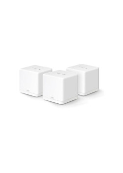 Бесшовный Mesh роутер Mercusys Halo H60X(3-pack) AX1500 10/100/1000BASE-TX белый (упак.:3шт)