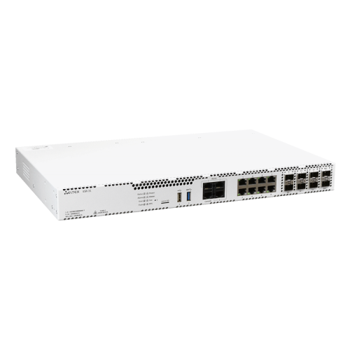 Сервисный маршрутизатор ESR-31: 8xEthernet 10/100/1000BASE-T; 6xEthernet 1000BASE-X SFP, 2xEthernet 10GBASE-R SFP+, 1xRS-232 (RJ-45), 3xSerial (RS-232), 1xUSB 2.0, 1xUSB 3.0, 1 слот для SD-карт, 2 слота для модулей питания