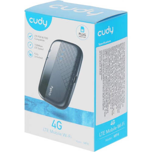 Роутер беспроводной Cudy MF4 Wi-Fi cat.4 черный