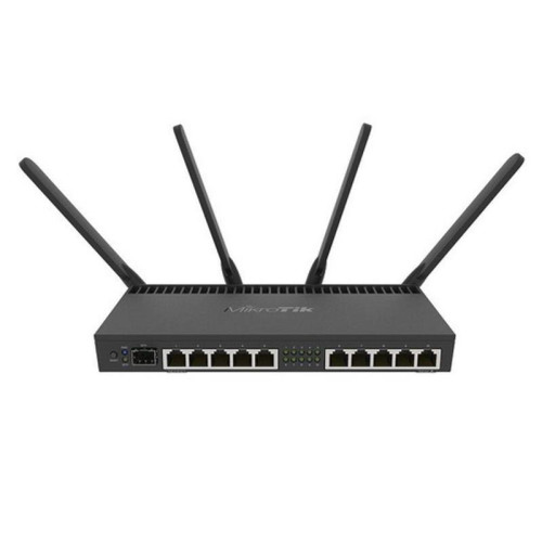 Маршрутизатор MIKROTIK RB4011iGS+5HacQ2HnD-IN RouterBOARD 4011iGS+5HacQ2HnD with Annapurna Alpine AL21400 Cortex A15 CPU (4-cores,1.4GHz per core),1GB RAM,10xGbit LAN,1xSFP+ port,built-in 5Ghz 802.11ac four chain wireless with external antennas,2.4Ghz 802