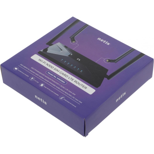 Роутер беспроводной Netis MW5360 N300 10/100BASE-TX/4G cat.4 черный