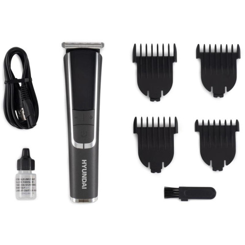 Триммер/ Триммер Hyundai H-HT6061 черный/серебристый (насадок в компл:4шт)