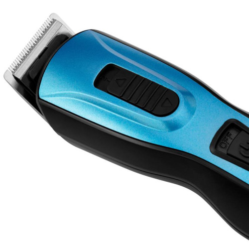Машинка для стрижки/ Машинка для стрижки Starwind SHC 4379 синий/черный 3Вт (насадок в компл:9шт)