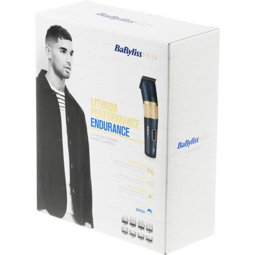 Машинка для стрижки/ Машинка для стрижки Babyliss E986E черный (насадок в компл:8шт)