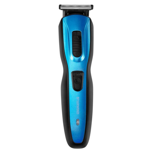Машинка для стрижки/ Машинка для стрижки Starwind SHC 4379 синий/черный 3Вт (насадок в компл:9шт)