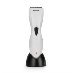 Машинка для стрижки/ Машинка для стрижки Vitek VT-1351 белый/черный (насадок в компл:1шт)