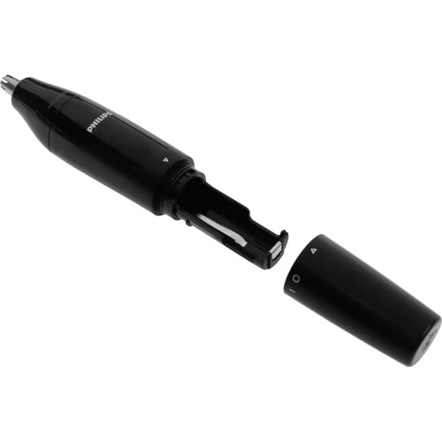 Триммер Philips/ Триммер Philips NT1620/15 Триммер для носа, роторный, водонепроницаемый корпус - пластик, цвет - черный, питание - батарейки АА