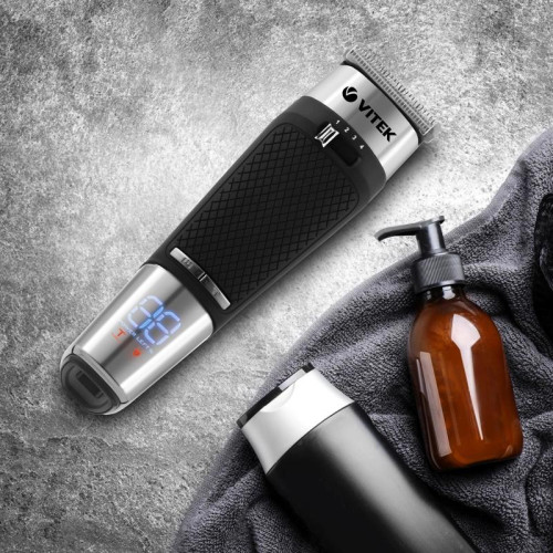 Машинка для стрижки/ Машинка для стрижки Vitek VT-1364 разноцветный 5Вт (насадок в компл:4шт)