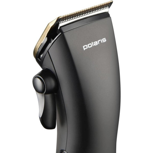 Машинка для стрижки/ Машинка для стрижки Polaris PHC 2500 черный 3Вт (насадок в компл:6шт)