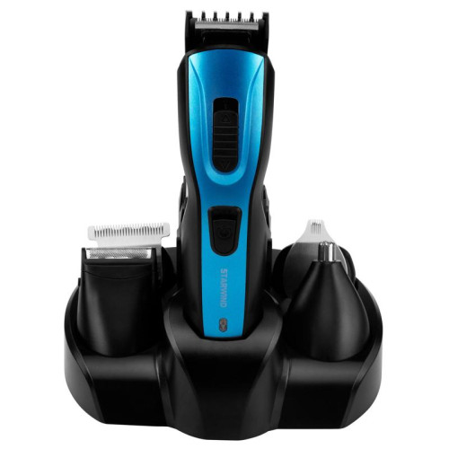 Машинка для стрижки/ Машинка для стрижки Starwind SHC 4379 синий/черный 3Вт (насадок в компл:9шт)