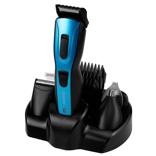 Машинка для стрижки/ Машинка для стрижки Starwind SHC 4379 синий/черный 3Вт (насадок в компл:9шт)