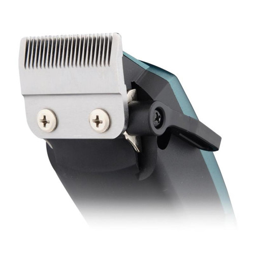 Машинка для стрижки/ Машинка для стрижки Hyundai H-HC7171 черный/нефритовый 8Вт (насадок в компл:4шт)