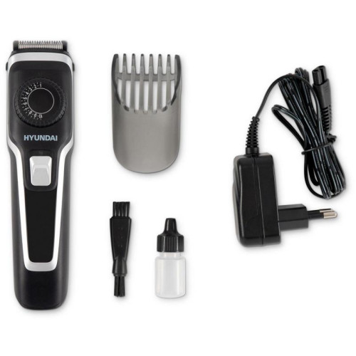 Машинка для стрижки/ Машинка для стрижки Hyundai H-HC7127 черный 5Вт (насадок в компл:1шт)