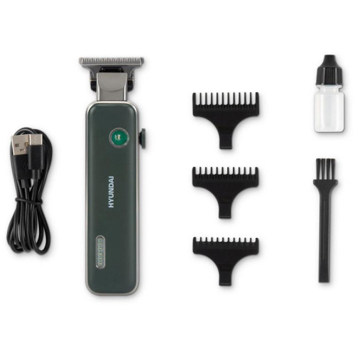 Триммер/ Триммер Hyundai H-HT6070 зеленый (насадок в компл:3шт)