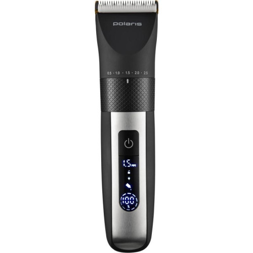 Машинка для стрижки/ Машинка для стрижки Polaris PHC 5200 черный 5Вт (насадок в компл:9шт)