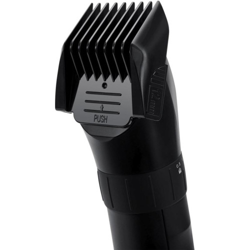 Машинка для стрижки/ Машинка для стрижки Polaris PHC 3017RC Argan Therapy Pro черный/серебристый (насадок в компл:5шт)