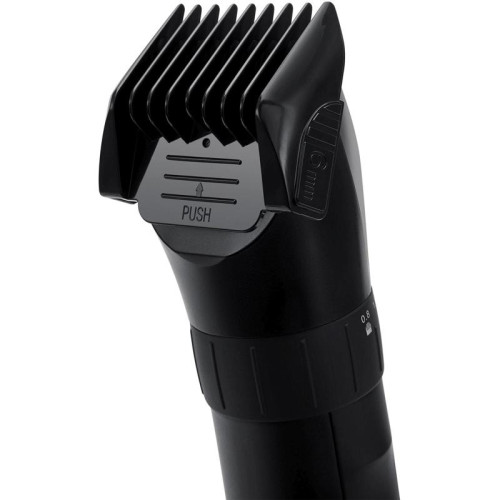 Машинка для стрижки/ Машинка для стрижки Polaris PHC 3017RC Argan Therapy Pro черный/серебристый (насадок в компл:5шт)