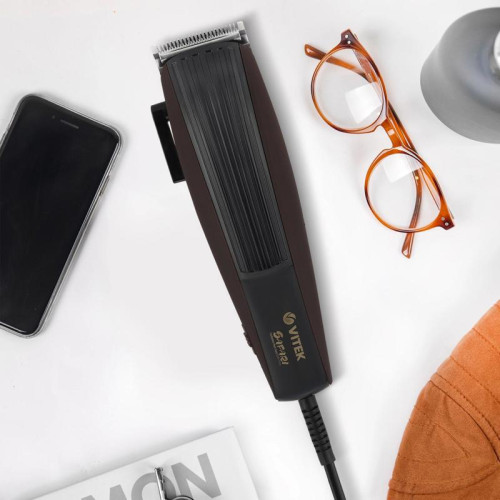 Машинка для стрижки/ Машинка для стрижки Vitek Safari VT-2577 коричневый Машинка для стрижки/ Машинка для стрижки Vitek Safari VT-2577 коричневый