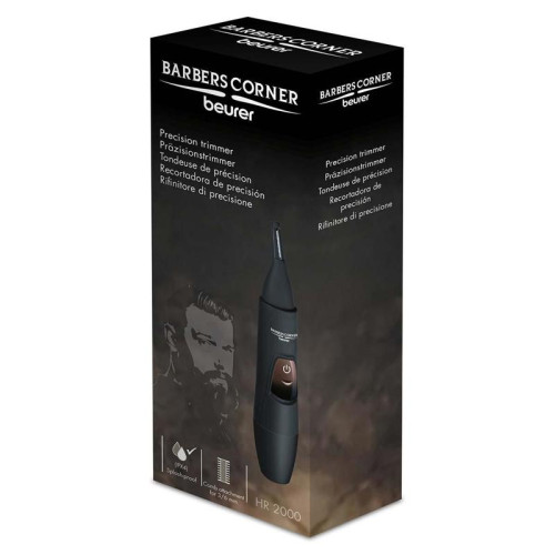 Триммер/ Триммер Beurer HR2000 черный (насадок в компл:1шт)