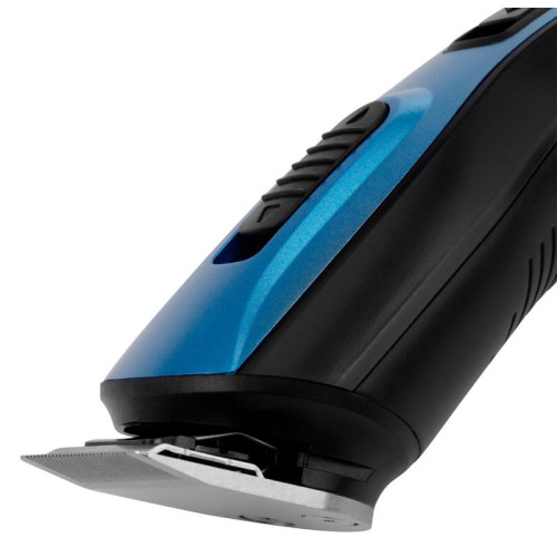 Машинка для стрижки/ Машинка для стрижки Starwind SHC 4379 синий/черный 3Вт (насадок в компл:9шт)