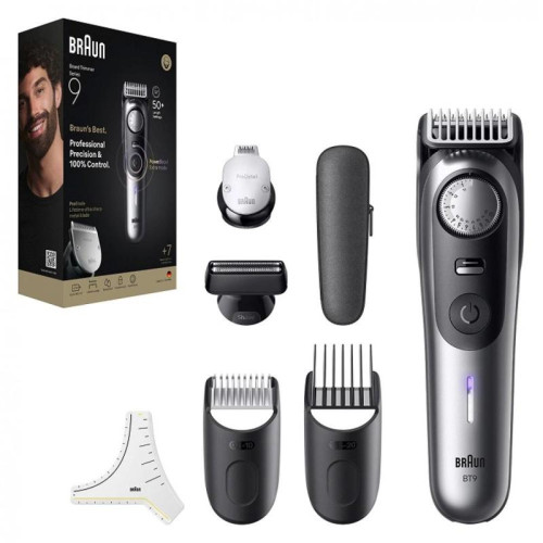 Триммер/ Триммер Braun BT9520 серебристый (насадок в компл:4шт)