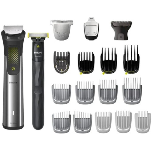 Триммер/ Триммер Philips Series 9000 MG9553/15 серебристый/черный 5Вт (насадок в компл:16шт)