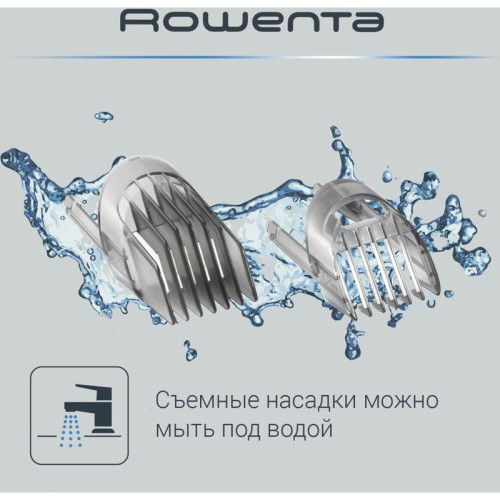 Триммер/ Триммер Rowenta TN1400F1 белый/черный (насадок в компл:2шт)