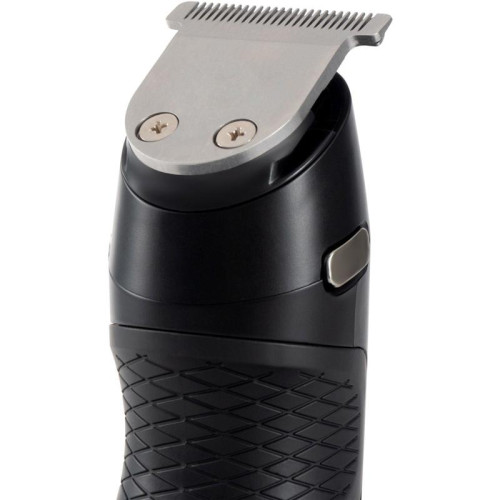 Машинка для стрижки/ Машинка для стрижки Hyundai H-HC7120 черный/серебристый 5Вт (насадок в компл:10шт)