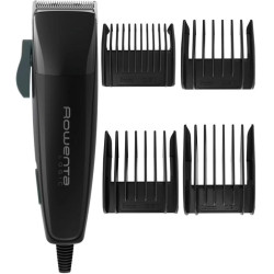 Машинка для стрижки/ Машинка для стрижки Rowenta TN1700D8 черный/красный (насадок в компл:4шт)