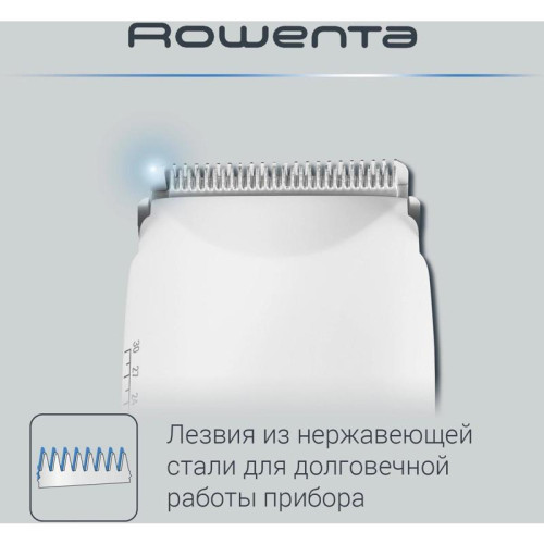 Триммер/ Триммер Rowenta TN1400F1 белый/черный (насадок в компл:2шт)