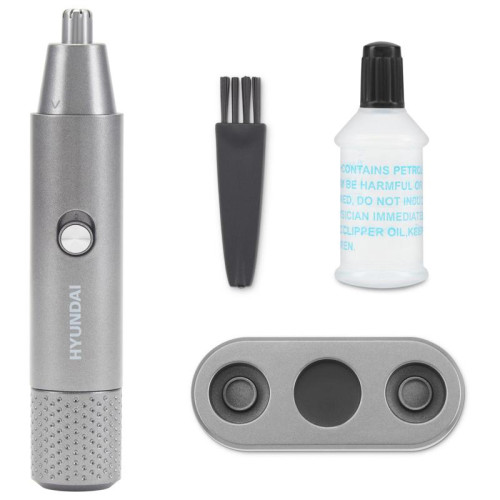 Триммер/ Триммер Hyundai H-HT6010 графитовый/черный (насадок в компл:3шт)