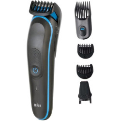 Триммер/ Триммер Braun MGK3245 черный/голубой (насадок в компл:5шт)