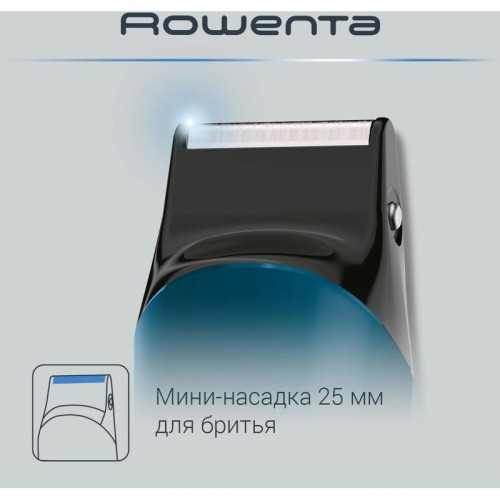 Триммер/ Триммер Rowenta Jungle TN8908F0 черный/бирюзовый (насадок в компл:3шт)
