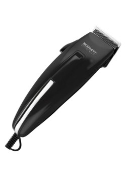 Машинка для стрижки/ Машинка для стрижки Scarlett SC-HC63C11 черный 15Вт (насадок в компл:4шт)