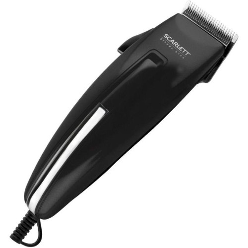 Машинка для стрижки/ Машинка для стрижки Scarlett SC-HC63C11 черный 15Вт (насадок в компл:4шт)