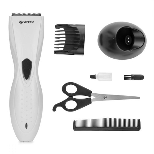 Машинка для стрижки/ Машинка для стрижки Vitek VT-1351 белый/черный (насадок в компл:1шт) Машинка для стрижки/ Машинка для стрижки Vitek VT-1351 белый/черный (насадок в компл:1шт)