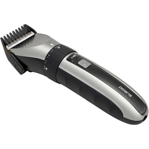 Машинка для стрижки/ Машинка для стрижки Polaris PHC 3017RC Argan Therapy Pro черный/серебристый (насадок в компл:5шт)