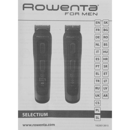Триммер/ Триммер Rowenta Selectium TN9464E0 черный/хром (насадок в компл:16шт)
