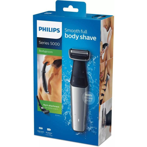 Триммер/ Триммер Philips Series 5000 BG5020/15 серебристый/черный (насадок в компл:3шт)