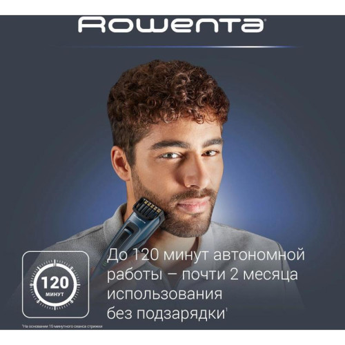 Триммер/ Триммер Rowenta Signature TN4500F4 синий (насадок в компл:2шт)