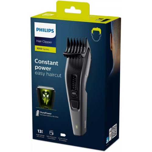 Машинка для стрижки Philips/ Машинка для стрижки Philips HC3525/15 Машинка для стрижки волос, series 3000, 13 установок длины, 45 мин. автономной работы
