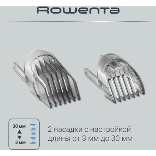 Триммер/ Триммер Rowenta TN1400F1 белый/черный (насадок в компл:2шт)