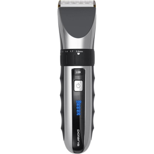 Машинка для стрижки/ Машинка для стрижки Polaris PHC 3017RC Argan Therapy Pro черный/серебристый (насадок в компл:5шт)