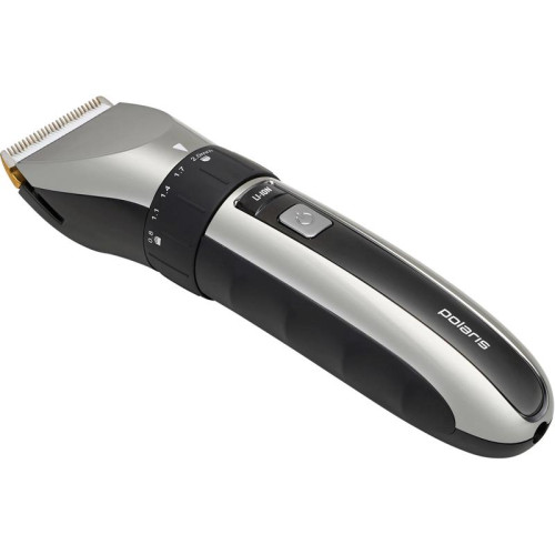 Машинка для стрижки/ Машинка для стрижки Polaris PHC 3017RC Argan Therapy Pro черный/серебристый (насадок в компл:5шт)