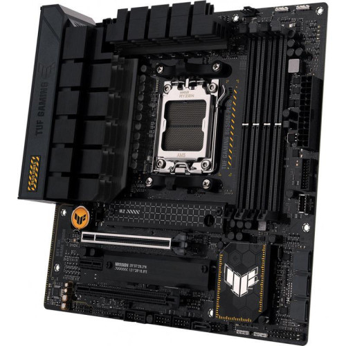 Материнская плата ASUS TUF GAMING B650M-PLUS WIFI SocketAM5 AMD B650 4xDDR5 mATX AC`97 8ch(7.1) 2.5Gg RAID+HDMI+DP [TUF GAMING B650M-PLUS WIFI]