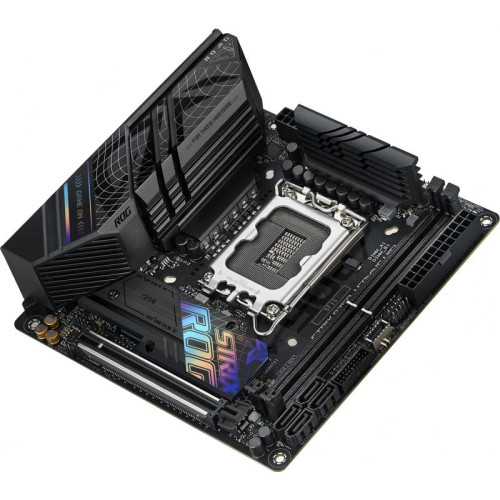 Материнская плата ASUS ROG STRIX B760-I GAMING WIFI Soc-1700 Intel B760 2xDDR5 mini-ITX AC`97 8ch(7.1) 2.5Gg RAID+HDMI+DP [ROG STRIX B760-I GAMING WIFI]