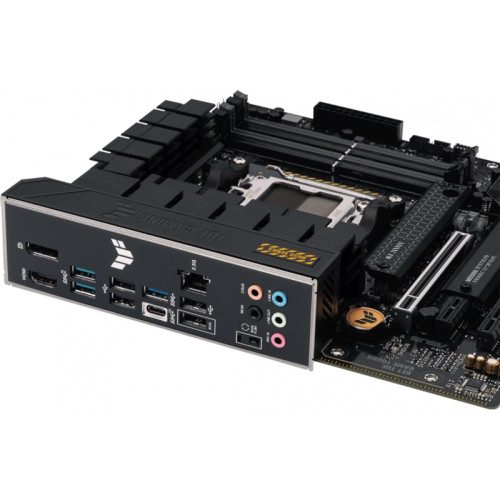 Материнская плата ASUS TUF GAMING B650M-PLUS SocketAM5 AMD B650 4xDDR5 mATX AC`97 8ch(7.1) 2.5Gg RAID+HDMI+DP [TUF GAMING B650M-PLUS]