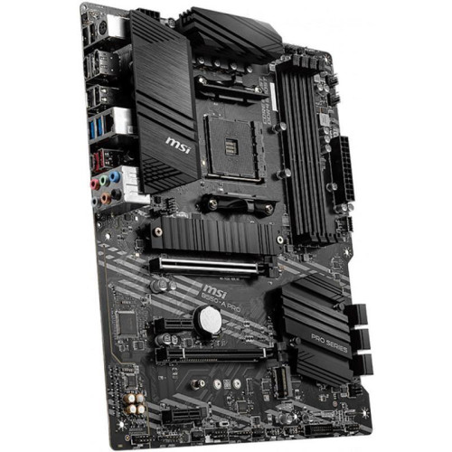 Материнская плата MSI Bad Pack B550-A PRO B550, AM4, 4*DDR4, 2*PCIEx16, 2*PCIEx1, 2*M.2, 2*TypeC, 1*USB3.2Gen2, 4*USB3.2Gen1, 8*USB2.0, 6*SATA3.0, 1G, DP, HDMI, ATX, RTL