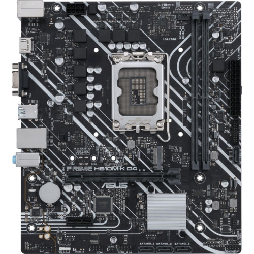 Материнская плата ASUS PRIME H610M-K D4 Soc-1700 Intel H610 2xDDR4 mATX AC`97 8ch(7.1) GbLAN+VGA+HDMI [PRIME H610M-K D4]
